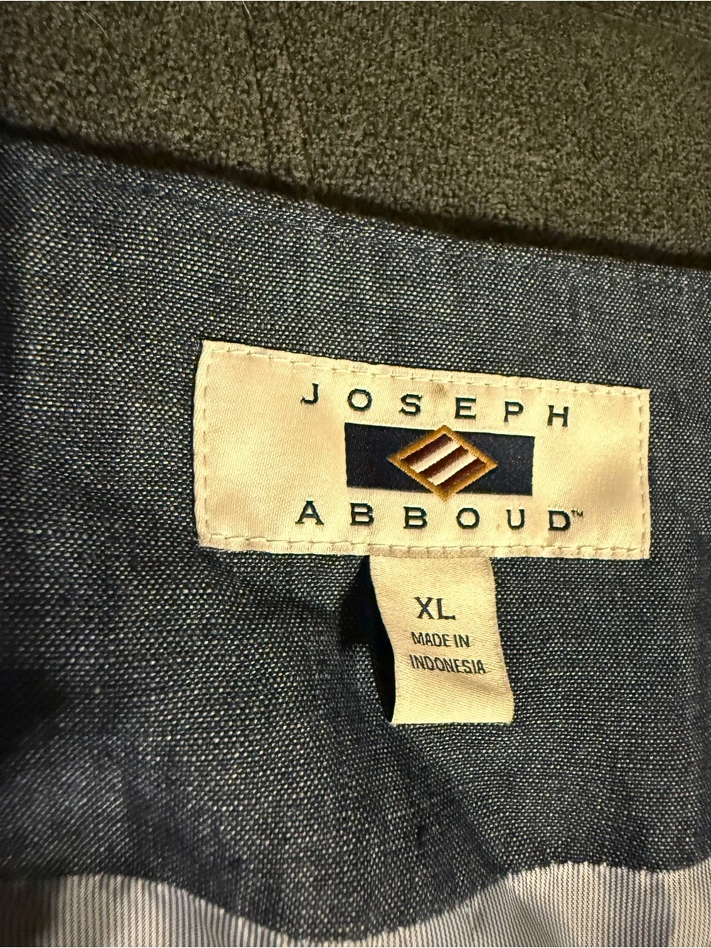 Joseph Abboud Men's XL Linen Suit Vest Blue Italian Fabric NWT Waistcoat Summer